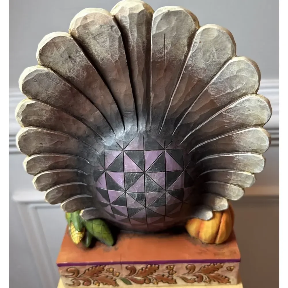 Jim Shore Heartwood Creek Give Thanks Turkey Figurine 4012600 w/ Box 2008